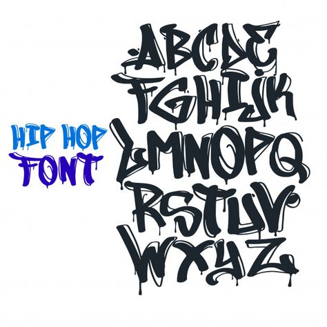 Discover thousands of Premium vectors availables in AI and EPS formats. Download whatever, cancel whenever. Graffiti Alphabet Styles, Alphabet Graffiti, Alfabet Font, Graffiti Lettering Alphabet, Graffiti Art Letters, Lettering Styles Alphabet, Tattoo Lettering Styles, Graffiti Words, Graffiti Lettering Fonts