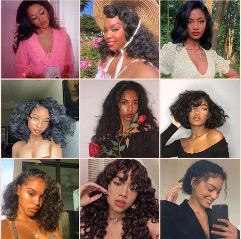 This is a community to discuss the image identities described by David Kibbe. Romantic Hairstyles For Black Women, Hairstyles For Romantic Body Type, Soft Dramatic Curly Hair, Curly Romantic Hairstyles, Kibbe Romantic Work Outfits, Romantic Hairstyles Black Women, New Hairstyles For 2023 Black Women, Kibbe Natural Hair, Soft Romantic Hairstyles