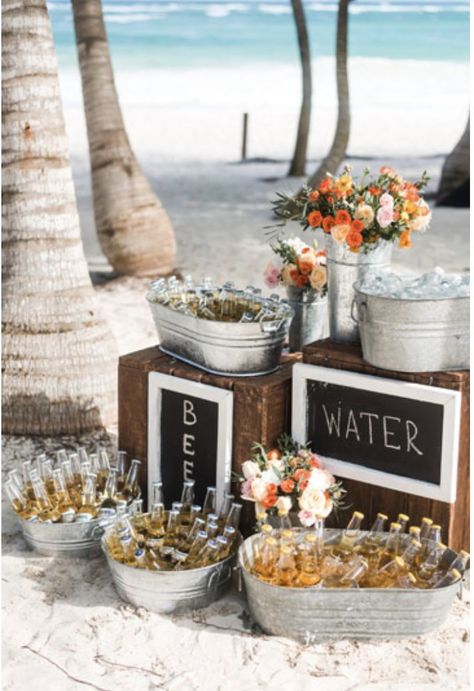 Beach Wedding Inspo, Small Beach Weddings, Sunset Beach Weddings, Diy Beach Wedding, Beach Wedding Ideas, Simple Beach Wedding, Casual Beach Wedding, Fiji Wedding, Oceanfront Wedding