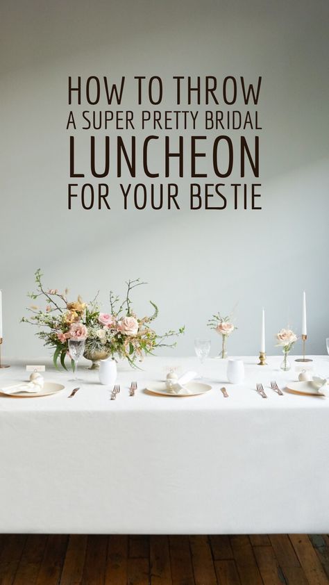 Bridal Luncheon Gifts, Bridesmaid Luncheon Decorations, Bridesmaid Luncheon Tablescapes, Bridal Luncheon Tablescape, Bridesmaid Luncheon Ideas Food, Light Luncheon Menu Ladies Lunch, Bridal Luncheon Decor, Bridal Luncheon Ideas Decorations, Bridesmaids Luncheon Ideas