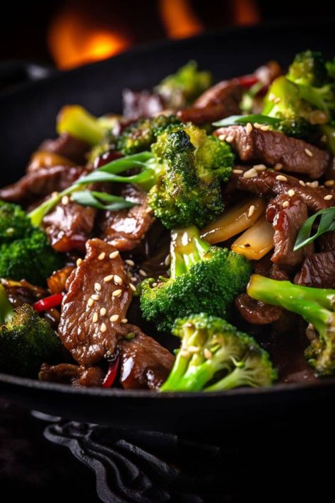 Sizzling beef strips and vibrant broccoli florets in a stir-fry sauce. Jeff Mauro Beef And Broccoli Stir Fry, Beef And Veggies Stir Fry, Beef Strips Stir Fry, Beef Stir Fry Sauce, Beef And Broccoli Sauce, Autumn Dinners, Steak Stirfry Recipes, Beef Broccoli Stir Fry, Fall Dinner Ideas