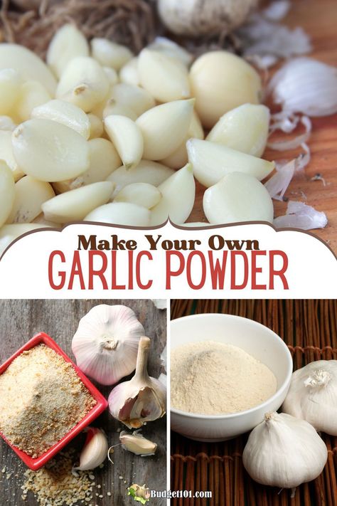 Discover the secret to making your own garlic powder at home! It's easy, economical, and guarantees you always have fresh, flavorful garlic powder on hand for your cooking. 

Learn how to dry and grind garlic cloves into a fine powder that's perfect for seasoning your favorite dishes. 

Start enhancing your meals with the pure taste of homemade garlic today! Homemade Garlic Powder Recipe, Making Garlic Powder, How To Dry Garlic, How To Make Garlic Powder, Garlic Powder Recipe, Canning Garlic Cloves, Diy Garlic Powder, How To Preserve Garlic, Homemade Garlic Powder