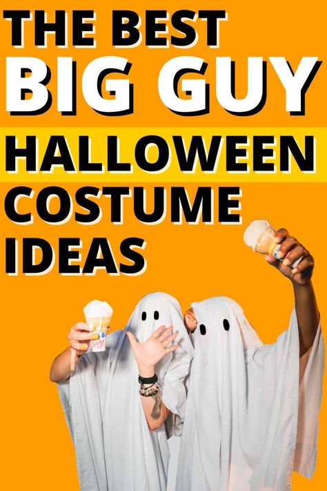 big guy halloween costume ideas Diy Guys Halloween Costumes, Last Minute Guys Halloween Costumes, Big Guy Costume Ideas, Halloween Costumes For Tall Guys, Funny Costumes For Guys, Diy Mens Costumes Halloween, Tall Halloween Costumes, Men’s Halloween Costumes 2024, Simple Guy Halloween Costume