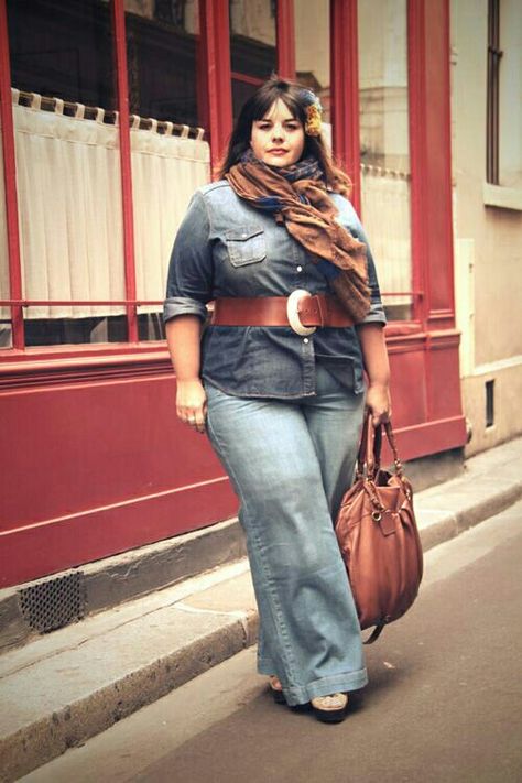 Plus-koon Muoti, Plus Size Fall Outfit, Look Plus Size, Plus Size Fall, Perfect Denim, Big Girl Fashion, Curvy Plus Size, Plus Size Beauty, Curvy Girl Fashion