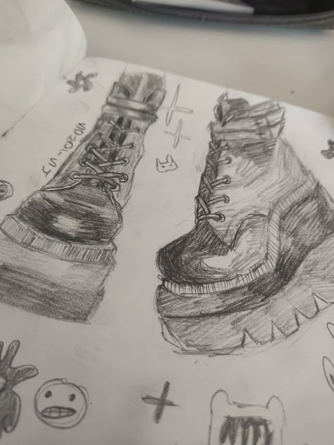 Shoe Drawings Reference, Aesthetic Shoe Drawings, Big Shoes Or Big Gloves Drawing, Fashion Design Shoes Drawing, Bottom Of Shoe Drawing, Shoes For Women Drawing, Goth Shoes Drawing, How To Draw Feet With Shoes Front View, How To Draw Chunky Shoes