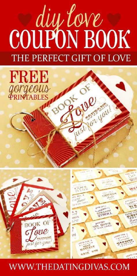 DIY Love Coupons - 20 Best DIY Valentine's Day Gifts for Your Man | GleamItUp Diy Love Coupons, Love Coupons For Him, Coupon Books, Husband Ideas, Boyfriend Ideas, Coupons For Boyfriend, Diy Coupons, Love Coupons, My Funny Valentine