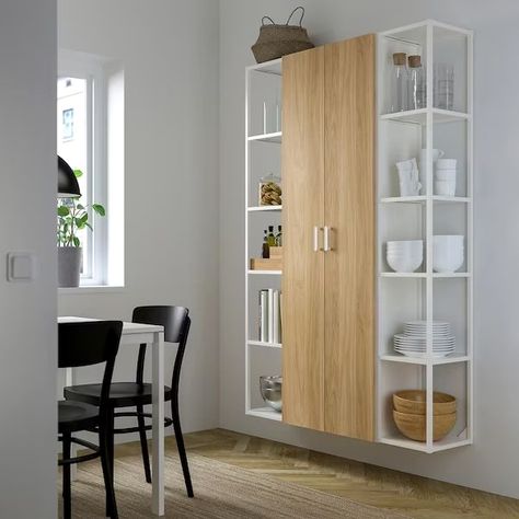 #ikeafurniturehacks #diyproject #furnituredesigns Enhet Ikea Ideas, Ikea Storage Wall, Enhet Ikea Hack, Ikea Enhet, Airbnb Kitchen, Mid Modern House, Ikea Wall Cabinets, Living Room Hacks, Ikea Uk