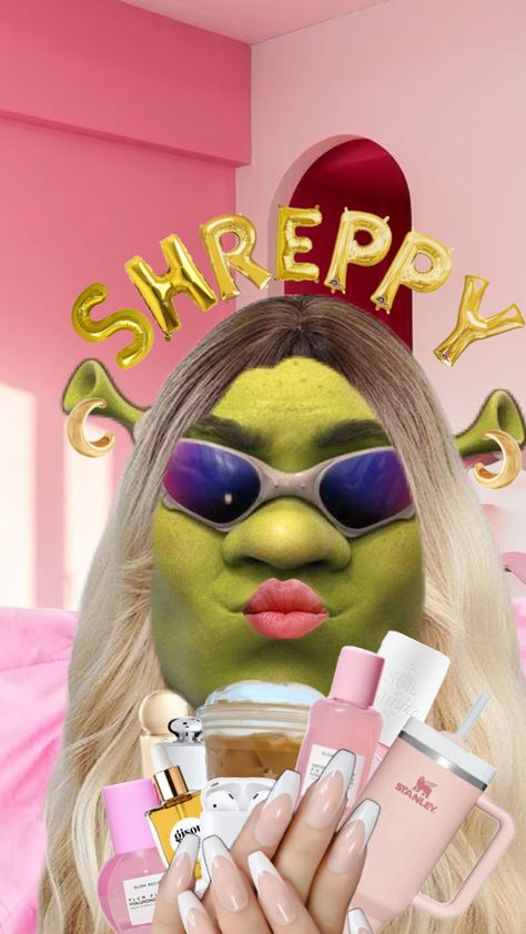 #shreppy#shrek#preppy Preppy Quotes, Shrek Funny, Shrek Memes, Taylor Swift Jokes, Rapper Wallpaper Iphone, Barbie Funny, Preppy Inspiration, Cute Funny Pics, Sephora Skin Care