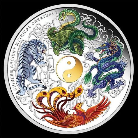 Jing Y Jang, Dragon And Tiger, Yin Yang Art, Yin Yang Tattoos, Arrow Tattoo, Chinese Mythology, Dragon Artwork, Mythical Creatures Art, Mythological Creatures