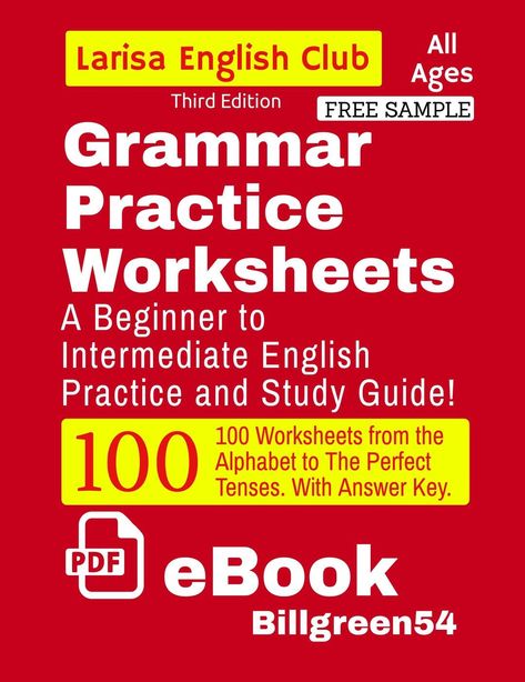 Grammar Workbook, English Grammar Book, English Grammar Worksheets, Grammar Book, Grammar Practice, English Writing Skills, Grammar Worksheets, Learn English Vocabulary, English Writing