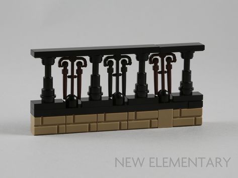 Wands on Sprue Ironworks Technique | por AzureBrick Lego Fence Ideas, Lego Fence, Lego Paris, Lego Park, Lego Haunted House, Lego Zoo, Harry Potter Now, Harry Potter Wands, Lego Winter Village