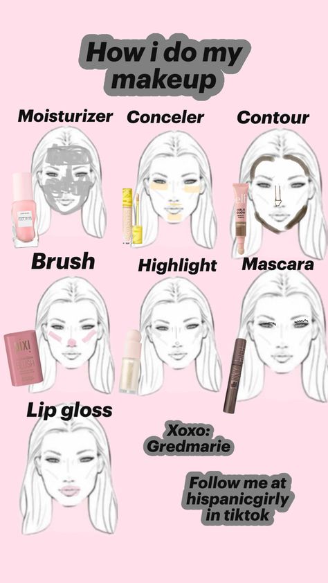 Good Makeup Looks For School, Steps To Put On Makeup, How To Make Primer At Home, How To Do A Natural Makeup Look Simple, Makeup Ideas For 12 Year, Makeup For 7th Graders Middle School, Mackup Tutorial Step By Step, How To Do Your Own Eyebrows, Make Up For 11 Yo