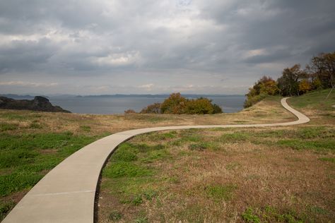 Teshima Art Museum, Wood Path, Ryue Nishizawa, Concrete Path, Space Hotel, Wall Seating, Light Well, Images And Words, Fall Travel