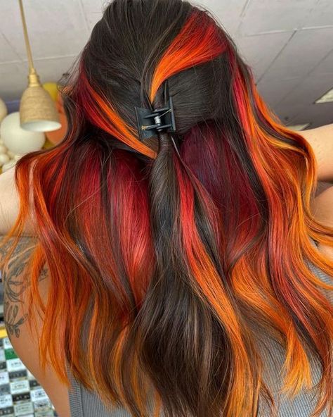 Spooky Hair Color, Halloween Hair Dye, Creative Hair Color, Creative Hair, Halloween Hair, Tone Hair, Creative Hairstyles, Hair Inspiration Color, Orange Hair