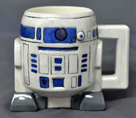 ceramic star wars mugs - Google Search R2d2 Mug, Star Wars Ceramics Ideas, Ceramic Star Wars, Star Wars Pottery Painting, Star Wars Ceramics, Star Wars Clay, Star Wars Pottery, Lego Mug, Star Wars Mug