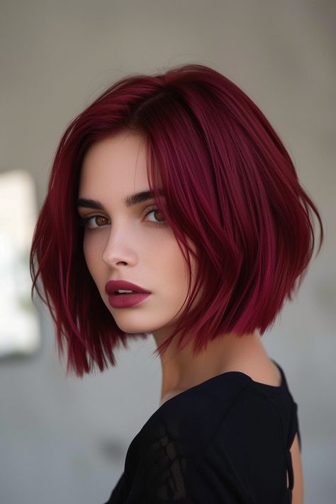 Pelo Color Vino, Rock Culture, Bob Hair Color, Haircut Inspo, Gorgeous Hair Color, Makijaż Smokey Eye, Short Hair Color, Hair Braid, Summer Hair Color