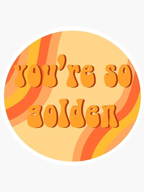 "You’re So Golden Harry Styles Sticker" Sticker by okkendra | Redbubble You’re So Golden, Your So Golden Harry Styles, Youre So Golden Harry Styles, Harry Styles Art Paint, Harry Styles Art Ideas, Harry Styles Painting Ideas, 2020 Harry Styles, Harry Styles Cd, Harry Styles Cake