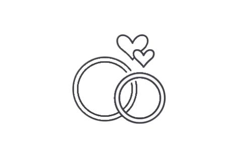 Molde, Logos, Ring Doodle, Ring Logo Design, Wedding Ring Logo, Wedding Ring Drawing, Rings Drawing, Rings Illustration, Drawing Ring