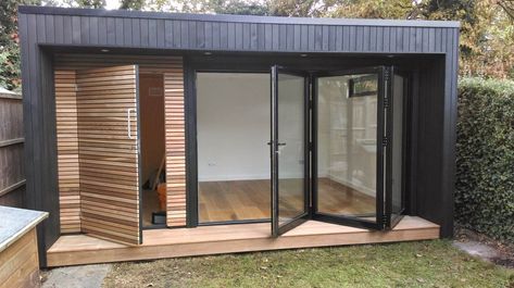 Explore these insulated garden buildings ideas and useful tips. For the wonderful ideas browse through the down below given pictures.  #InsulatedGardenBuildings Garden Office Ideas, Shed Office, Garden Pods, Garden Cabins, Cedar Cladding, Backyard Studio, Backyard Office, Backyard Shed, Outdoor Room