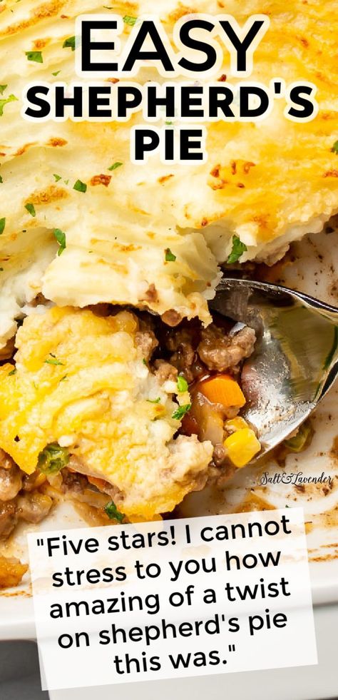 Best Shepherds Pie Recipe, Beef And Veggies, Shepherd's Pie Recipe, Fluffy Mashed Potatoes, Leftover Mashed Potatoes, Beef Casserole Recipes, Holiday Dinners, Shepherd's Pie, Best Comfort Food