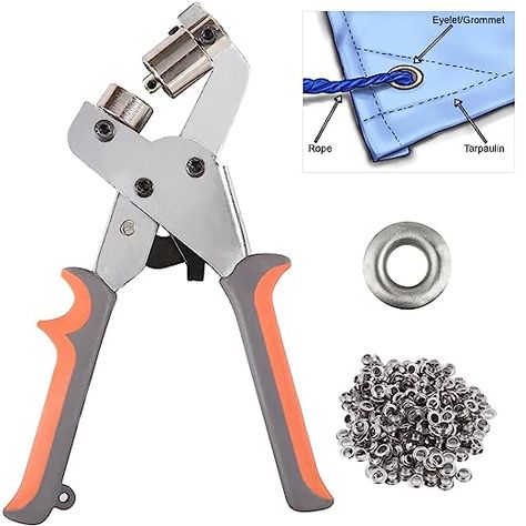 Amazon.com: BIZOEPRO Grommet Tool Kit, 1/4 Inch Eyelet Kit Press Pliers (6mm) Punch Hole Maker Manual Handheld Machine with 500pcs Silver Grommets : Industrial & Scientific Grommet Machine, Grommet Tool, Anti Gravity, Hole Punch, Pliers, Tool Kit, 4 Inch, Tools, Silver