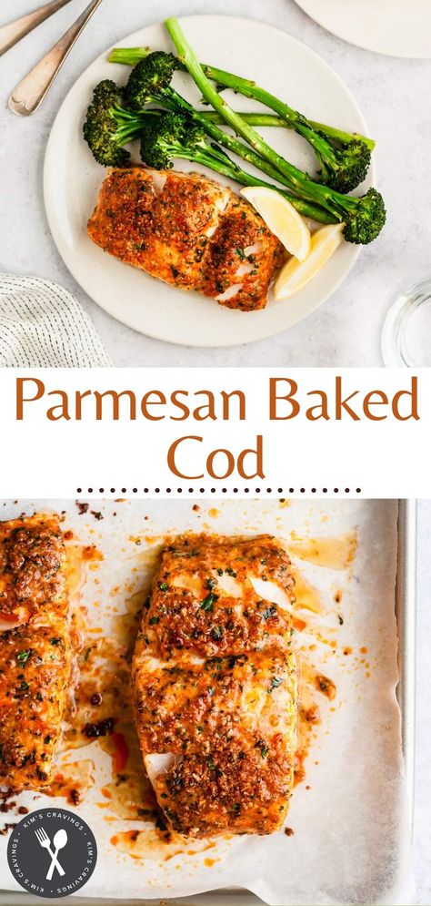 Parmesan Crusted Cod, Fillet Recipes, Crusted Cod, Baked Cod Recipes, Cod Fish Recipes, Fish Meal, Baked Food, Cod Recipe, Fish Ideas