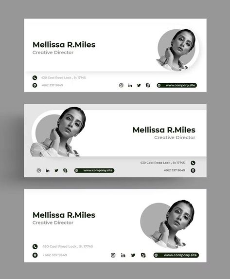 Creative Email Signatures, Signature Mail, Best Email Signatures, Email Footer, Html Email Signature, Professional Email Signature, Email Signature Design, Business Fonts, Mail Signature