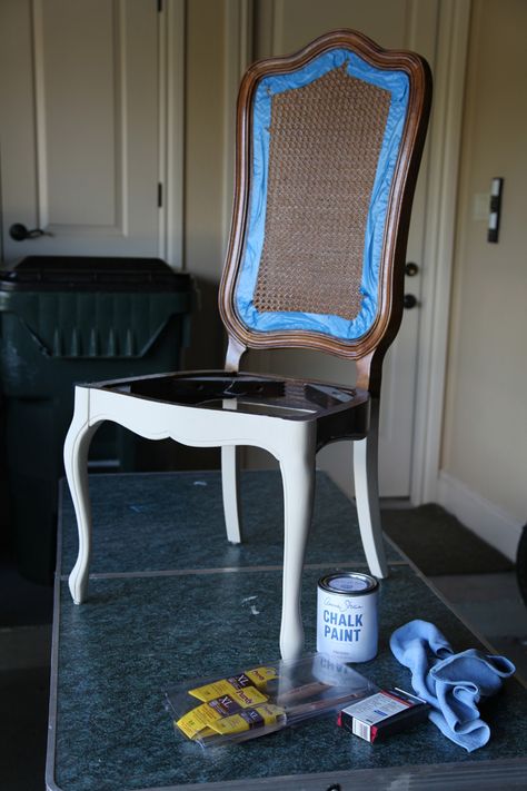 Cane Chair Redo, Cane Chair Makeover, Distressing Furniture, Dining Chair Makeover, Cane Dining Chairs, Compact Table And Chairs, Chair Redo, Cane Back Chairs, Revamp Furniture