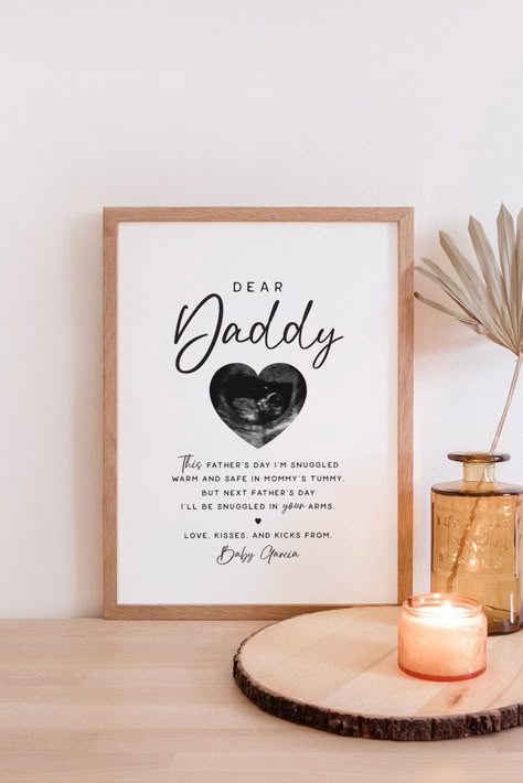 Dear Daddy Sonogram Gift . PRINTABLE Pregnancy Announcement for Dad to Be . Fathers Day Gift for Him . Minimalist . DIGITAL DOWNLOAD #etsy #babyshower #personalizedsign #babyshowerbump #babybumpmessage #minimalistbabybump #minimalistbabysign #minimalistbohobaby #ultrasoundsonogram #fathersdaygift #giftfordaddy #pregnancyannouncement #giftideafornewdad Fathers Day Gifts Ideas From Unborn Baby, Fathers Day Baby Announcement, Dad To Be Fathers Day Card, Father’s Day Gift For Expecting Dads, New Dad Fathers Day Gift, Father’s Day Gift Ideas For Dad To Be, Father’s Day Pregnancy Announcements, Father To Be Fathers Day Gift, Dad To Be Fathers Day Gift