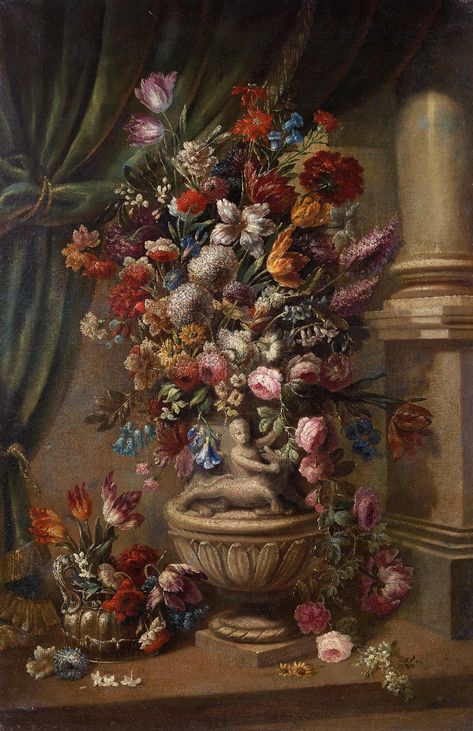 Old Paintings 18th Century, Old Master Paintings, Noble Collection, English Projects, Master Paintings, Mixed Flowers, Flowers In A Vase, Plant Drawing, Victorian Art