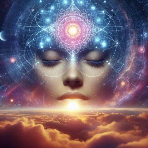 Navigating Personal Transformation Through Universal Consciousness – Awakening to Oneness Meditation Art Spirituality, Angelcore Aesthetic, Awakening Art, Awakening Consciousness, Universal Consciousness, Cosmic Consciousness, Theme Pictures, Spiritual Images, Astral Projection