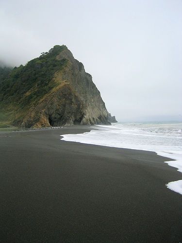 Beach With Black Sand, Bali Black Sand Beach, Black Sand Beach Minnesota, Iceland Black Sand Beach, Black Sand Beach, Black Sand, California Dreaming, California Dreamin', California Adventure