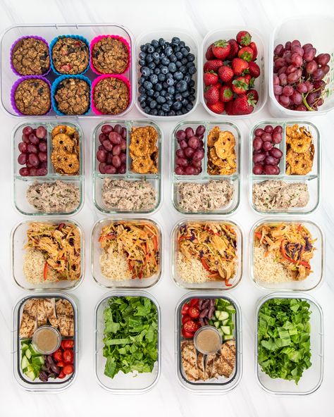 Healthy Meal Prep For The Week Lunches, Healthy Meal Plans For The Week, Meal Prep Pictures, Prepping Ideas, Weekly Meal Prep, Quick Meal Prep, Raw Chicken Breast, Work Lunches, Fitness Pal