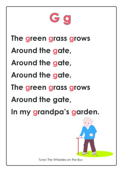 This free and printable letter rhyme is a great catalyst for teaching your child their letters! Once you sing this rhyme a Letter G Activities, Letter Song, Songs For Toddlers, Alphabet Phonics, Abc Songs, Alphabet Songs, Preschool Literacy, Teaching Letters, Preschool Songs