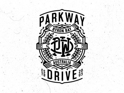 Dribble Parkway Drive Tattoo, Drive Tattoo, Tattoo 2023, Parkway Drive, Byron Bay Australia, Custom Badges, Badge Logo, Music Photo, Porsche Logo