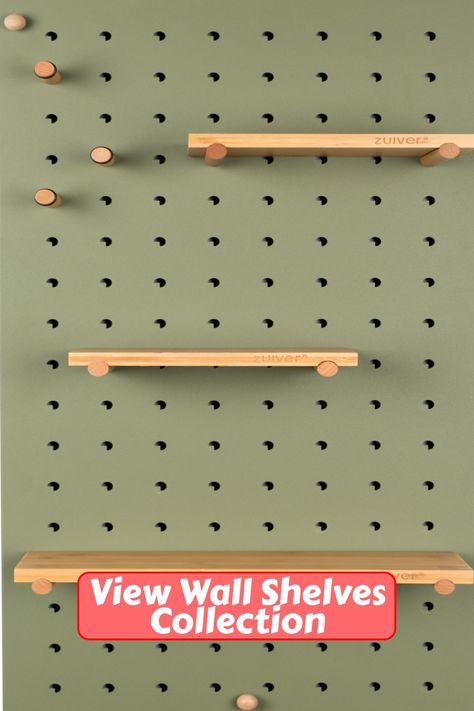 Green Pegboard Wall Organizer | Zuiver Bundy | Dutch Furniture – DUTCHFURNITURE.COM Green Pegboard, Wall Shelf Ideas, Pegboard Wall, Dutch Furniture, Wall Organizer, Wall Organization, Peg Board, Shelf Ideas, Wall Shelf