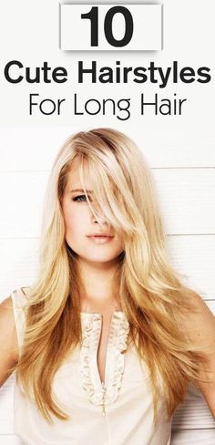 Here are our 10 Top choices for cute hairstyles for long hair. Trendy We Fryzurach, Juke Box, Super Hair, Long Blonde, Haircuts For Long Hair, Hairstyles For Long Hair, Hairstyles For Round Faces, Hair Envy, Long Hair Cuts