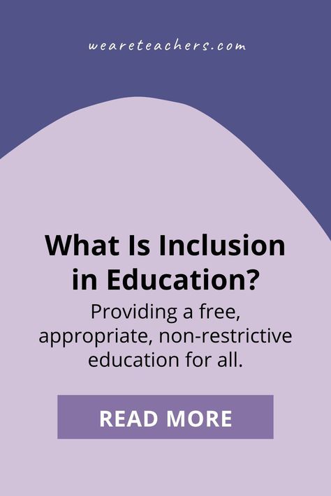 Wondering about inclusion in education? Discover the history, legal definition, benefits, challenges, and learn about inclusion classrooms. Inclusion Teacher, Individual Education Plan, Classroom Charts, First Year Teaching, Professional Development For Teachers, Inclusive Education, We Are Teachers, Inclusion Classroom, Education Templates