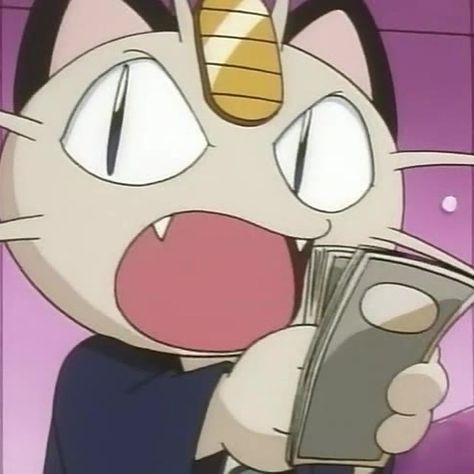 Meowth Pfp, Meowth Icon, Pfp Pokemon, Meowth Pokemon, Silly Pokemon, Pokemon Meowth, Cat Pokemon, Old Cartoon Shows, Body Type Drawing