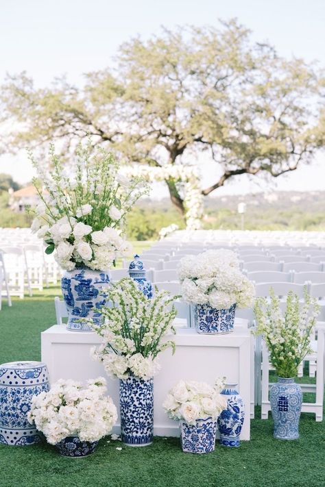 Blue And White Wedding Decor, French Blue Wedding, Chinoiserie Wedding, Blue Hydrangea Wedding, Baby Blue Weddings, White Wedding Decor, Blue White Weddings, Blue And White Wedding, Something Blue Bridal