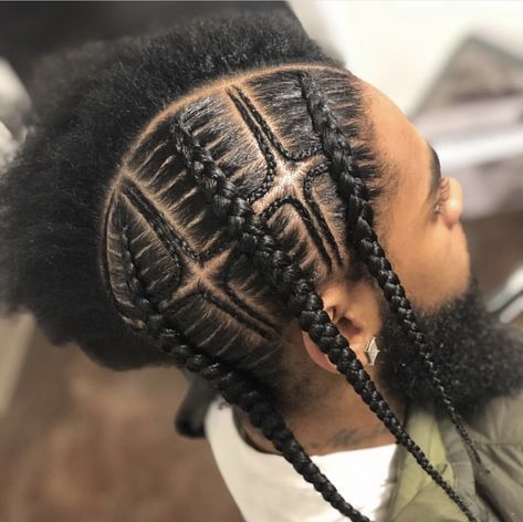 Feed in asap rocky cornrow braids for men Braid Designs For Men Full Head, Men’s Hanging Braids, Iverson Braids Men, Black Men Braids Hairstyles Cornrows, Plats Braids For Men, Boy Braid Styles, Cornrows Men, Braids For Men, Braid Styles For Men