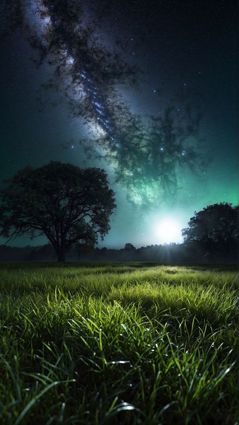 Wallpapers Night, Milky Way Stars, Night Nature, Samsung Products, Grass Field, Samsung Galaxy S3, Samsung Galaxy S4, Samsung Galaxy S5, Iphone Photography