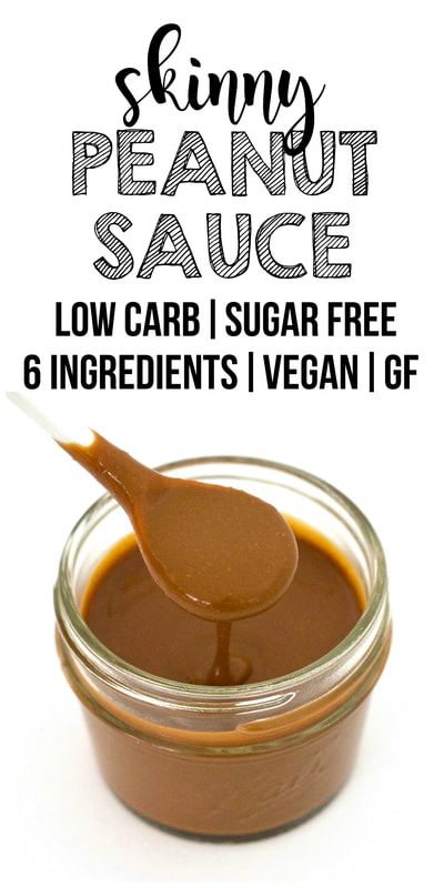 Vegan Peanut Sauce, Vegan Sauce, Thai Peanut Sauce, Low Fat Low Carb, Low Carb Low Fat Recipes, Peanut Butter Sauce, Boiled Egg Diet Plan, Low Carb Sauces, Low Carb Low Sugar