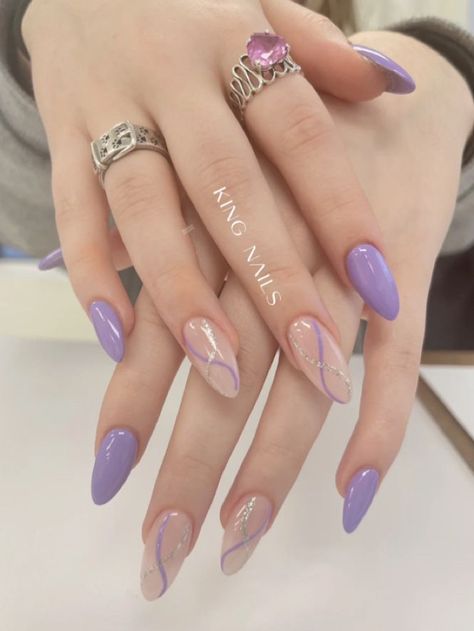 Follow me for more #nails #nailart #soft #naildesign #nailsoftheday #awesome #aesthetic Nail Arts, Purple Nails, Lilac Nails, Purple Nail Designs, Her Nails, Casual Nails, Nagel Inspo, Prom Nails, Chic Nails