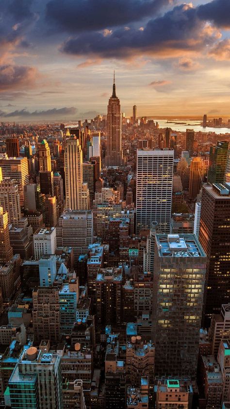 1080x1920 New York City 4K Wallpaper (38+ images) Kota New York, Pretty Skys, Photographie New York, Sunrise Quotes, New York Wallpaper, Peisaj Urban, Fotografi Kota, York Wallpaper, New York City Skyline