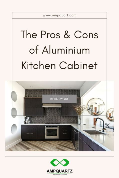 Have you heard of aluminium kitchen cabinet? Aluminium kitchen cabinet has risen in popularity in Singapore and Malaysia. This is due to aluminium kitchen cabinets advantages in the kitchen and perfect for our Malaysian kitchen. We will help you see the advantages of aluminium kitchen cabinet. In Malaysia, the aluminium kitchen cabinet is a popular choice due to its benefits. In this article, we will give you an insight into the aluminium kitchen cabinet and its pros and cons. Aluminium Kitchen Cabinets, Two Toned Kitchen Cabinets, Aluminum Kitchen Cabinets, Aluminum Kitchen, Aluminium Kitchen, Two Tone Kitchen, Wood Kitchen Cabinets, Kitchen Cabinet Doors, Wood Countertops