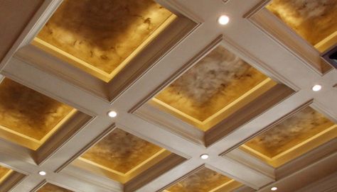 Coffered Ceiling Paint Ideas, Cinematic Environment, Coffered Ceiling Paint, Coffered Ceiling Lighting, Coffer Ceiling, Coffered Ceiling Design, Cove Ceiling, House Designs Ireland, Luxury Ceiling Design