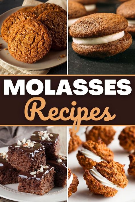 I think these molasses recipes might just surprise you. Sure, you'll find plenty of chewy cookies, but have you ever tried molasses salad dressing? Spicy Molasses Cookies, Molasses Cookies Christmas, Baking With Molasses, Recipes That Use Molasses, Blackstrap Molasses Cookies, Uses For Molasses, Best Molasses Cookies Ever, Recipes Using Molasses, Molasses Brownies