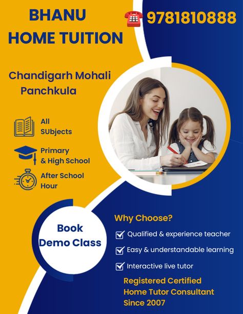 𝗛𝗼𝗺𝗲 𝗧𝘂𝗶𝘁𝗶𝗼𝗻 #hometuition #hometutoring  𝗶𝗻 𝗖𝗵𝗮𝗻𝗱𝗶𝗴𝗮𝗿𝗵 𝗠𝗼𝗵𝗮𝗹𝗶 𝗣𝗮𝗻𝗰𝗵𝗸𝘂𝗹𝗮 𝗖𝗮𝗹𝗹 �𝘂𝘀 𝟵𝟴𝟳𝟴𝟳𝟱𝟱𝟱𝟰𝟮
𝗔𝗹𝗹 𝗖𝗹𝗮𝘀𝘀𝗲𝘀 𝗔𝗹𝗹 𝗦𝘂𝗯𝗷𝗲𝗰𝘁𝘀 𝗖𝗕𝗦𝗘 𝗜𝗖𝗦𝗘 𝗜𝗚𝗖𝗦𝗘 𝗜𝗕 𝗕𝗼𝗮𝗿𝗱  #bhanuhometuition 

𝗚𝗲𝘁 𝗛𝗶𝗴𝗵𝗹𝘆 𝗤𝘂𝗮𝗹𝗶𝗳𝗶𝗲𝗱 𝗮𝗻𝗱 𝘄𝗲𝗹𝗹 𝗘𝘅𝗽𝗲𝗿𝗶𝗲𝗻𝗰𝗲𝗱 𝗛𝗼𝗺𝗲 𝗧𝘂𝘁𝗼𝗿𝘀 𝗶𝗻 𝗧𝗿𝗶𝗰𝗶𝘁𝘆   
𝗕𝗼𝗼𝗸 𝗗𝗲𝗺𝗼 𝗖𝗹𝗮𝘀𝘀 𝗖𝗼𝗻𝘁𝗮𝗰𝘁 𝘂𝘀 𝟵𝟴𝟳𝟴𝟳𝟱𝟱𝟱𝟰𝟮
#hometutor #privatetutor #privatetutoring #hometui Home Tuition Poster, Tuition Poster Design, Tuition Poster, Tuition Classes, Education Poster Design, Home Tutors, Physics And Mathematics, Career Guidance, Digital Marketing Tools