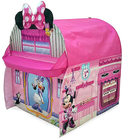 Minnie Kitchen Play Tent | Beautiful play tent for kids featuring Minnie Mouse | Pink play tent for kids #playhouse #ad Minnie Mouse Bedroom, Minnie Mouse Kitchen, Minnie Mouse Gifts, Minnie Mouse Toys, Kids Play Tent, Princess Toys, Mouse Toy, Disney Mouse